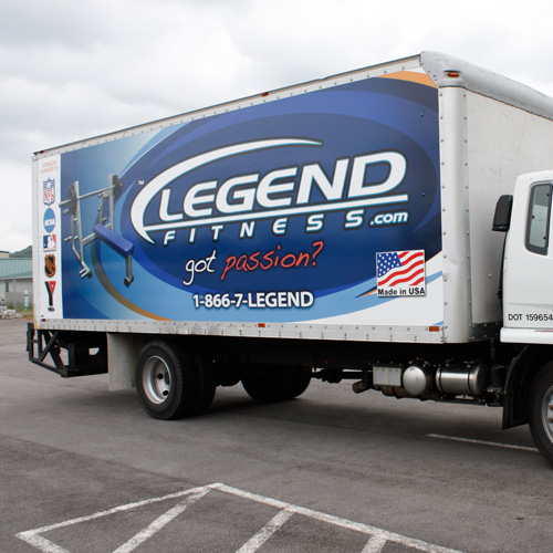 Legend Fitness Truck Graphic